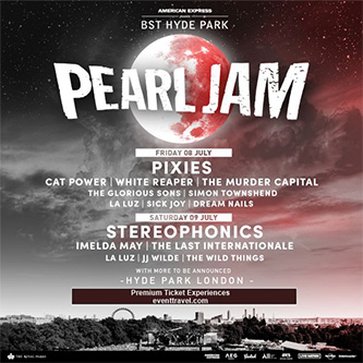 Pearl Jam 8th July 2022 BST Hyde Park